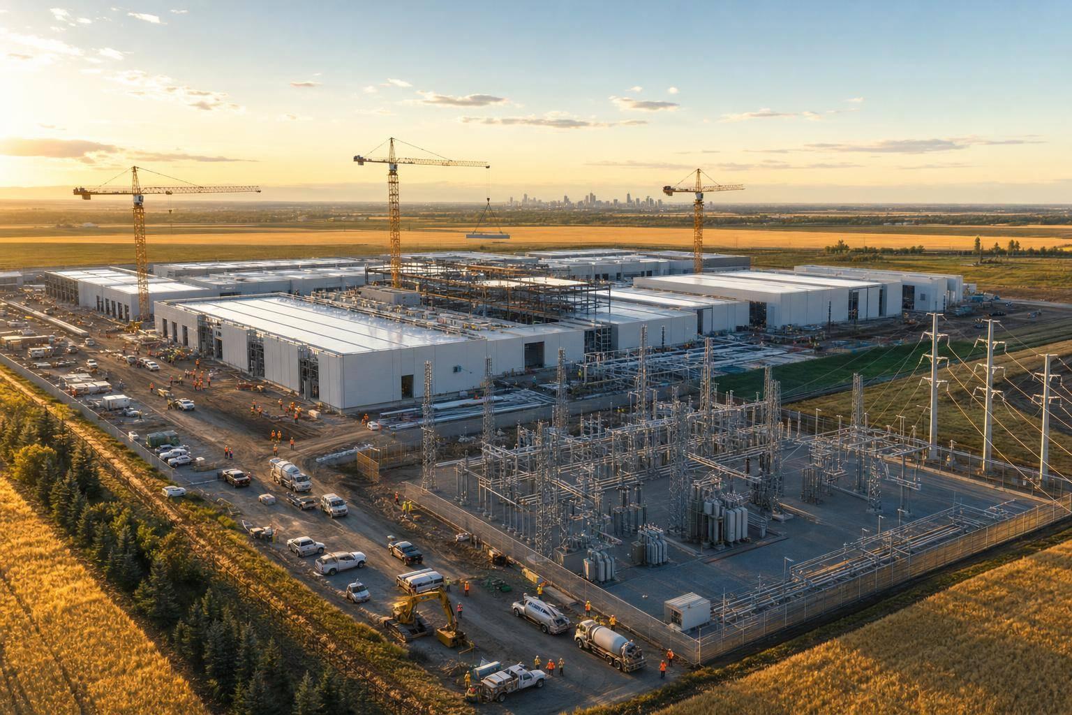 Illustrative data centre construction environment