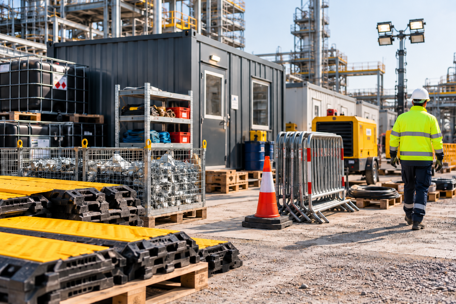 Industrial site facilities and storage solutions